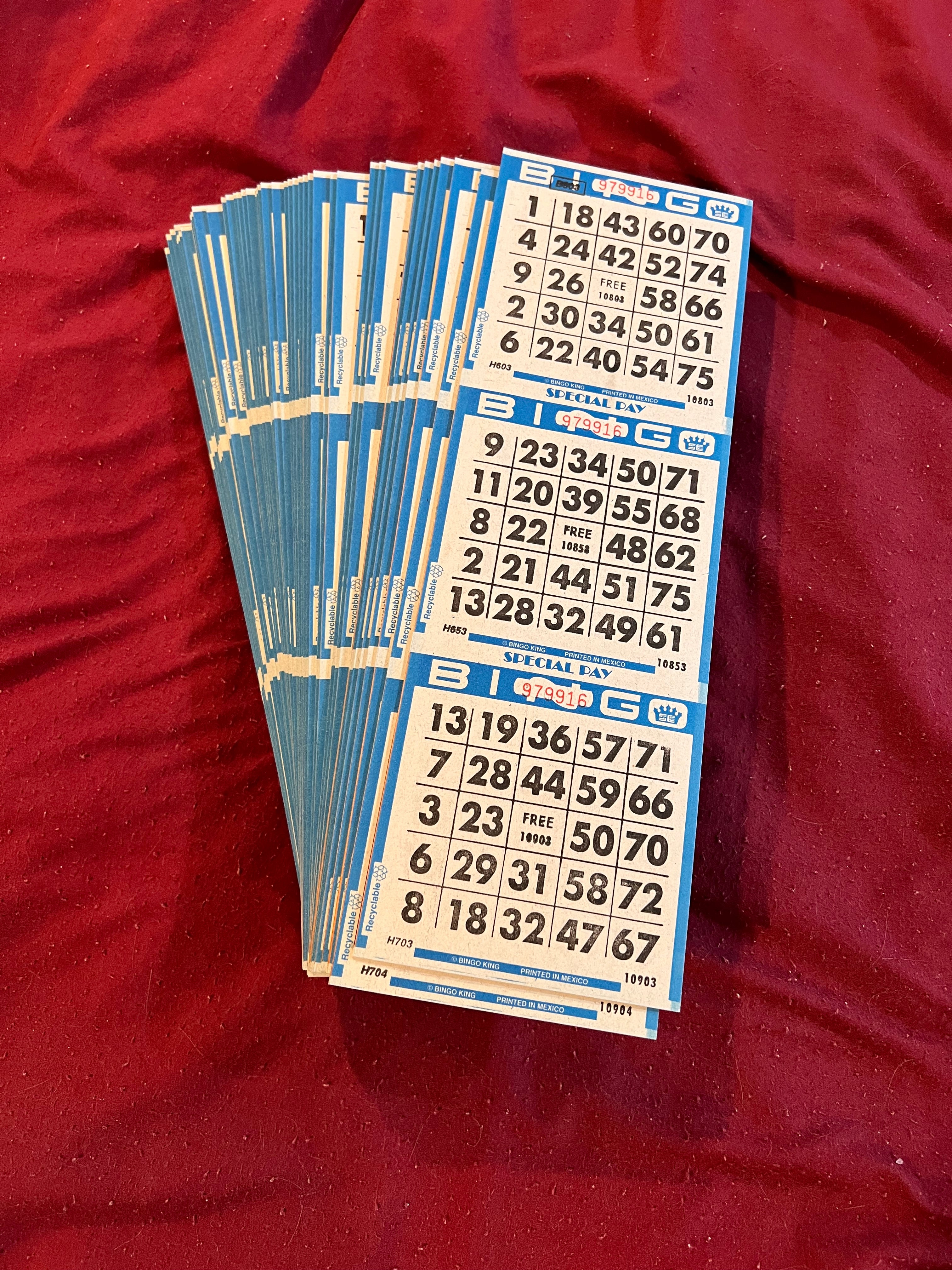 3on 12up Bingo Paper - 50 books - 800 sheets (Copy)