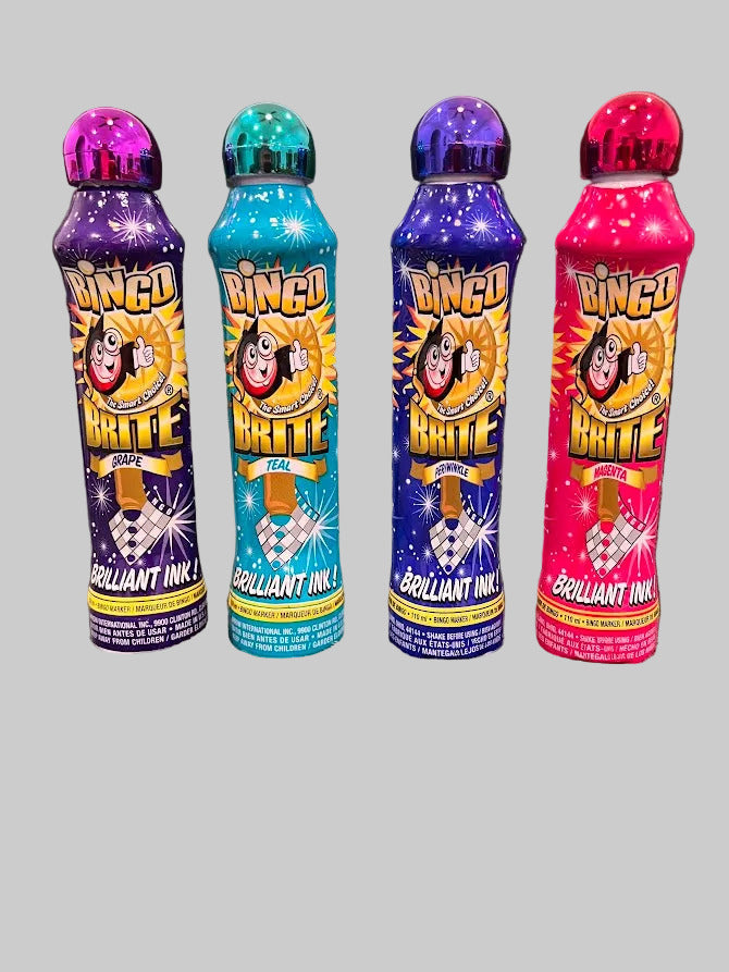 Bingo Daubers  "BINGO BRITE" 4 pak 4 colors 4 oz New